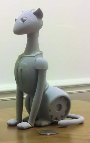 Logan Award Robot Cat Statuette